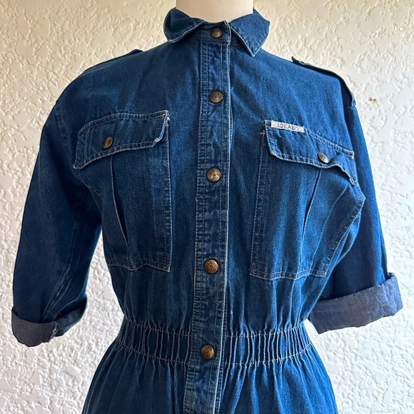 Vintage Denim Jumpsuit! ❤️ - Picture 1 of 7
